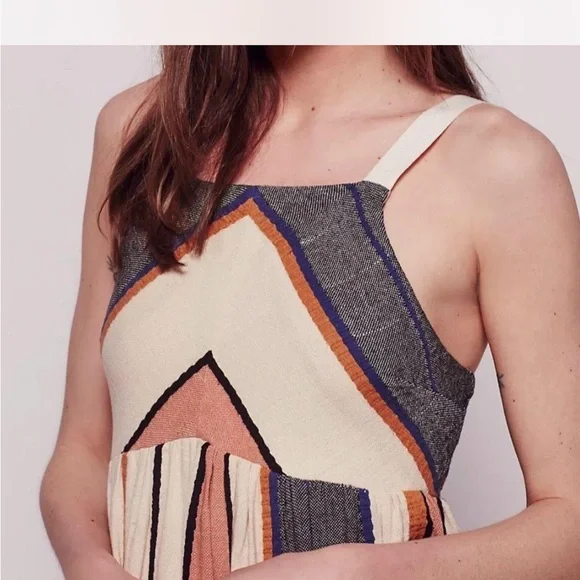 Free People Bloom Striped Midi Dress - Picture 3 of 6